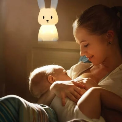 veilleuse lapin maman nuit allaitement bebe